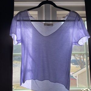 Light Purple Crop tee
